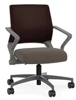 Mesh Back Conference Chair with Vinyl Seat