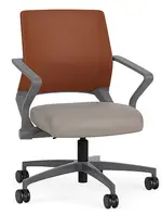 Mesh Back Conference Chair with Vinyl Seat