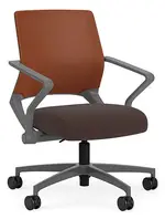 Mesh Back Conference Chair with Vinyl Seat