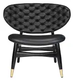 Mid-Century Modern Leather Accent Chair