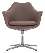 Flared Faux Leather Chair