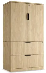 Lateral File with Upper Storage Cabinet