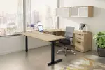 U Shaped Sit Stand Desk