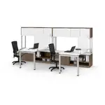 2 Person L Shaped Desk