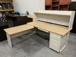 Marvel L Shaped Training Table With Hutch 
