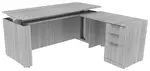 L Shaped Sit Stand Desk