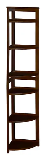 Folding Corner Bookcase