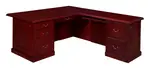 Executive L Shape Desk with Drawers