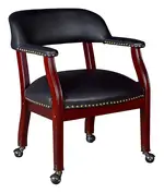 Traditional Guest Chair with Wheels