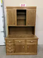 Credenza Storage Cabinet With Hutch