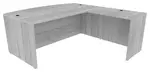 Bow Front L Shaped Desk Shell
