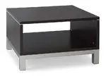 Square Coffee Table with Silver Base