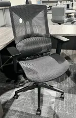 Black Office Chair with Lumbar Support