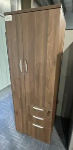 Walnut Wardrobe Storage Cabinet