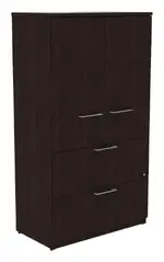 Vertical Storage Cabinet with Lateral File Drawers