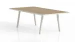 Rectangular Conference Table with Metal Legs