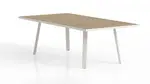 Rectangular Conference Table with Metal Legs