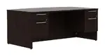 Bow Front Desk with Drawers