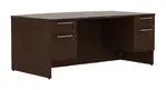 Bow Front Desk with Drawers
