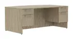 Bow Front Desk with Drawers