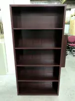 36x70 HON Mahogany Laminate Bookshelf 