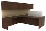 Two Person Desk with Storage