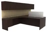 Two Person Desk with Storage