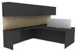 Two Person Desk with Storage