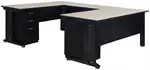 U Shaped Desk with Drawers
