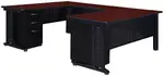 U Shaped Desk with Drawers