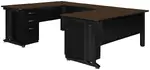 U Shaped Desk with Drawers