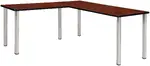 L Shaped Desk with Metal Legs