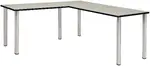 L Shaped Desk with Metal Legs