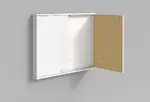 Dry Erase Whiteboard with Hinged Doors