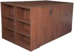 3 Storage Cabinet with Lateral File and Bookcase