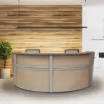 2 Person Curved Reception Desk