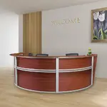 3 Person Curved Reception Desk