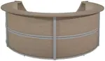 4 Person Curved Reception Desk