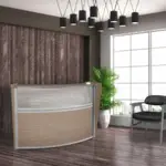 Curved Reception Desk
