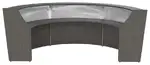 3 Person Curved Reception Desk