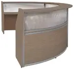3 Person Curved Reception Desk