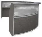 3 Person Curved Reception Desk