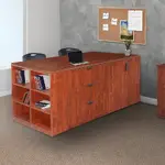 2 Person Standing Desk with Storage