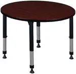 Adjustable Height Round Student Table