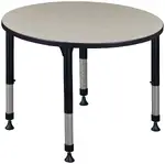 Adjustable Height Round Student Table