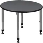 Adjustable Height Round Student Table