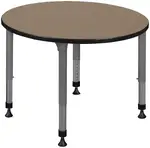 Adjustable Height Round Student Table
