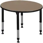 Adjustable Height Round Student Table