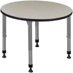 Adjustable Height Round Student Table