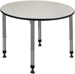 Adjustable Height Round Student Table